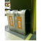 Two-compartment Stainless Steel Recycle Bin(TH2-88SR) 