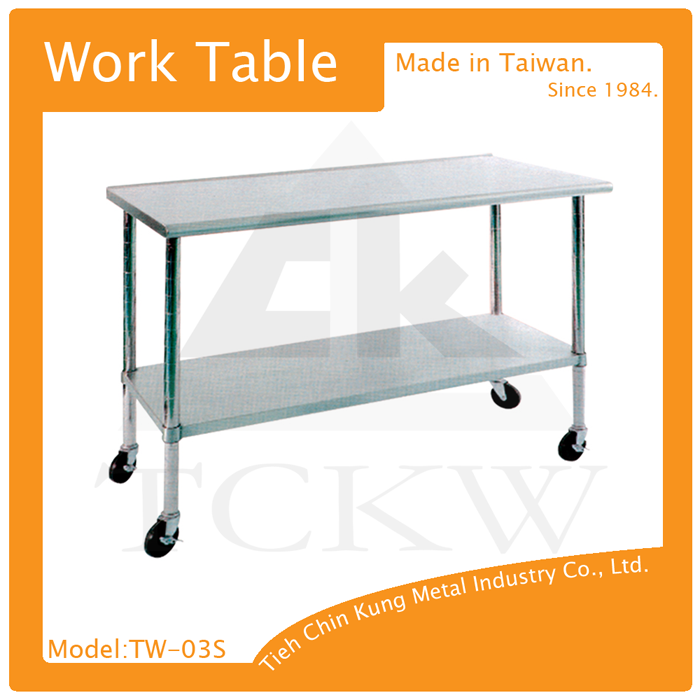 Tw 03s Stainless Steel Work Table With Two Plate Tw 03s Stainless Steel Work Table With Two Plate